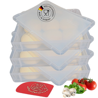 1_Pizzaballenbox mit Deckel Pizza Box Gärbox Teigwanne_2